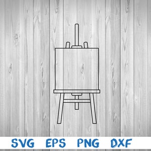 Artist Easel SVG, Canvas Stand SVG, Drawing Stand Svg, Easel SVG, Easel  Silhouette, Cut File for Silhouette, Design Space, Vinyl Cut Files 