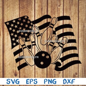 Bowling ball and pins, bowling balls in usa flag, bowling pins, usa flag, bowling balls,  svg, png, eps, dxf, digital file