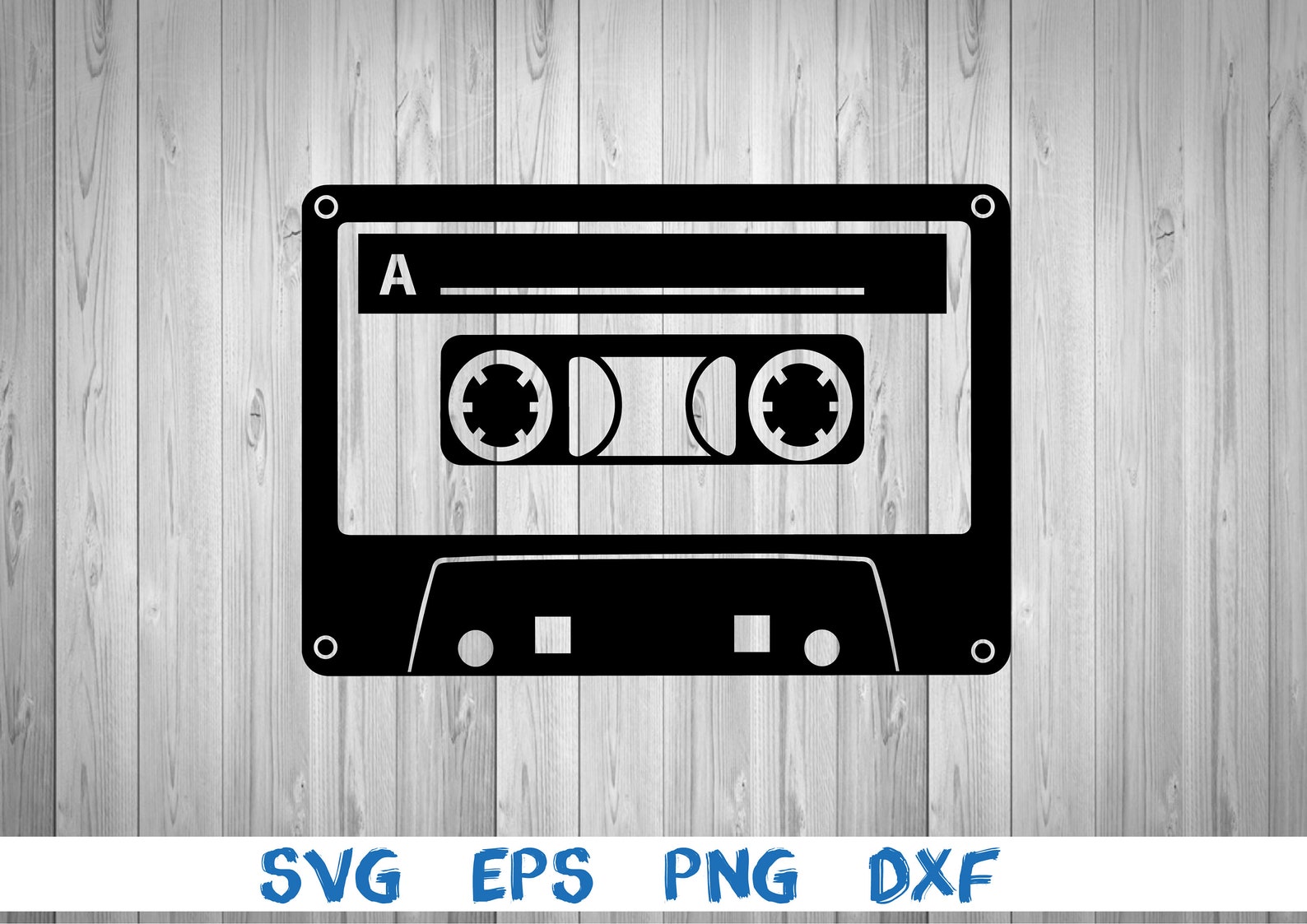 Audio Cassette Tape, Svg, Png, Eps, Dxf, Digital File Download Etsy