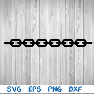 Chain, silhouette, picture, svg, png, eps, dxf, digital download file