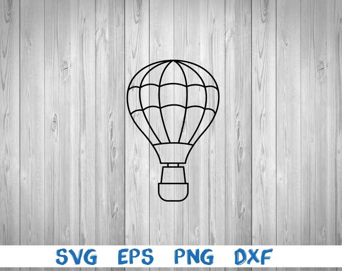 Hot Air Balloon OUTLINE SVG Cut File - Etsy Canada