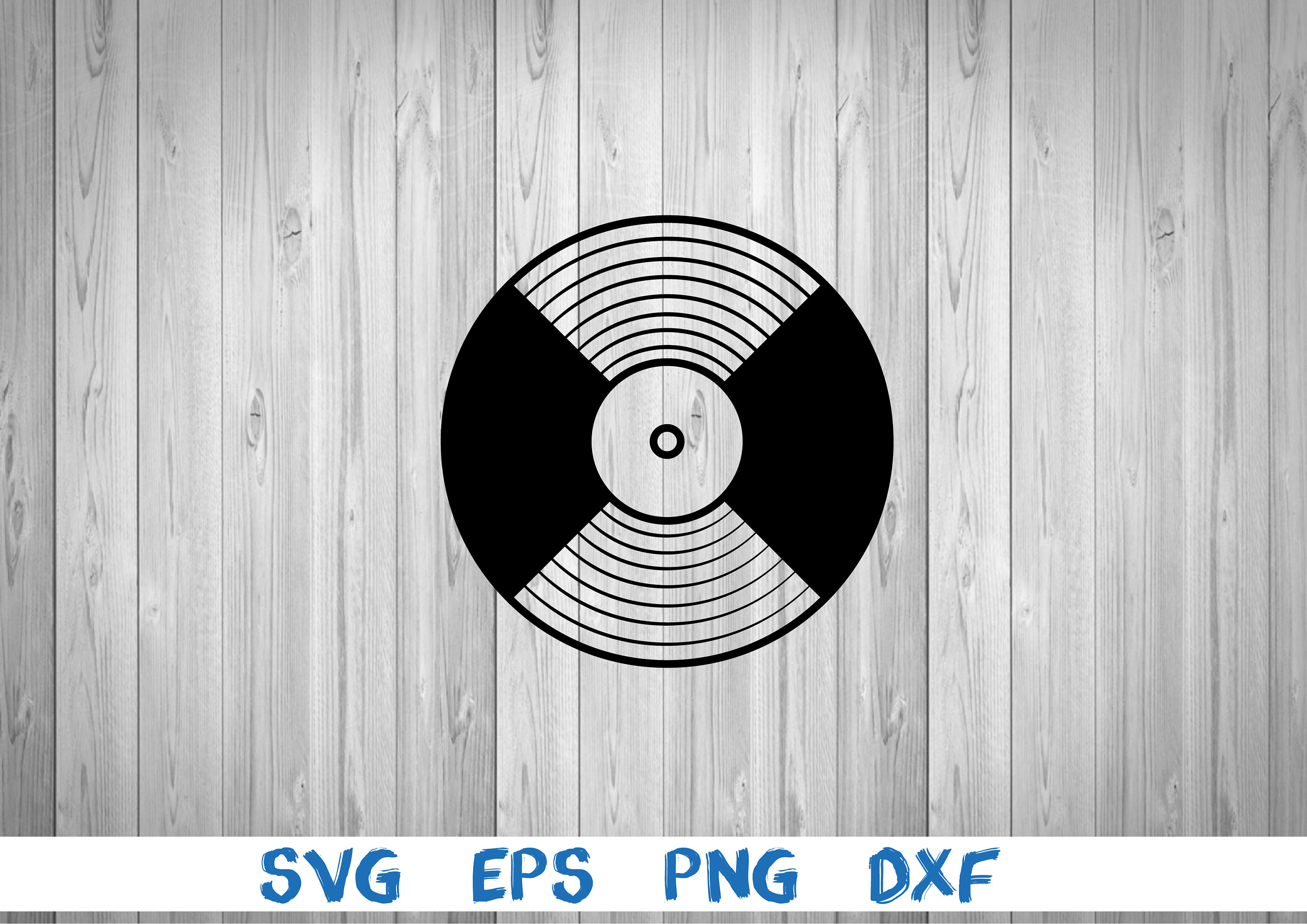 Vinyl disc record disc silhouette picture svg png eps Etsy