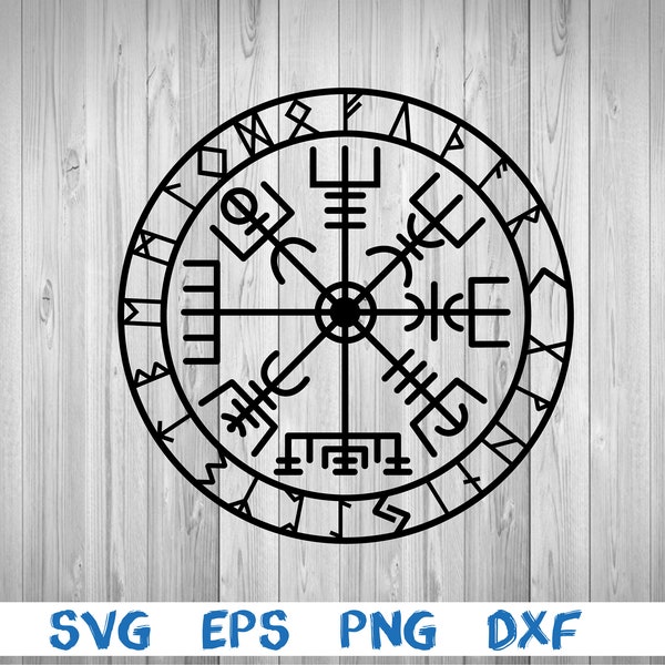 Viking calendar, viking compass, norse symbol, viking symbol, sign, picture, svg, png, eps, dxf, digital download file