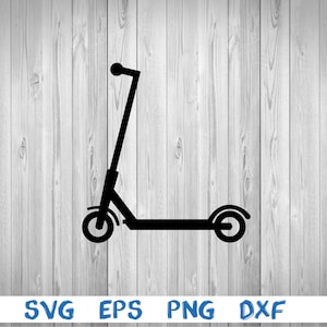 Scooter, electric scooter, silhouette, picture, svg, png, eps, dxf, digital download file