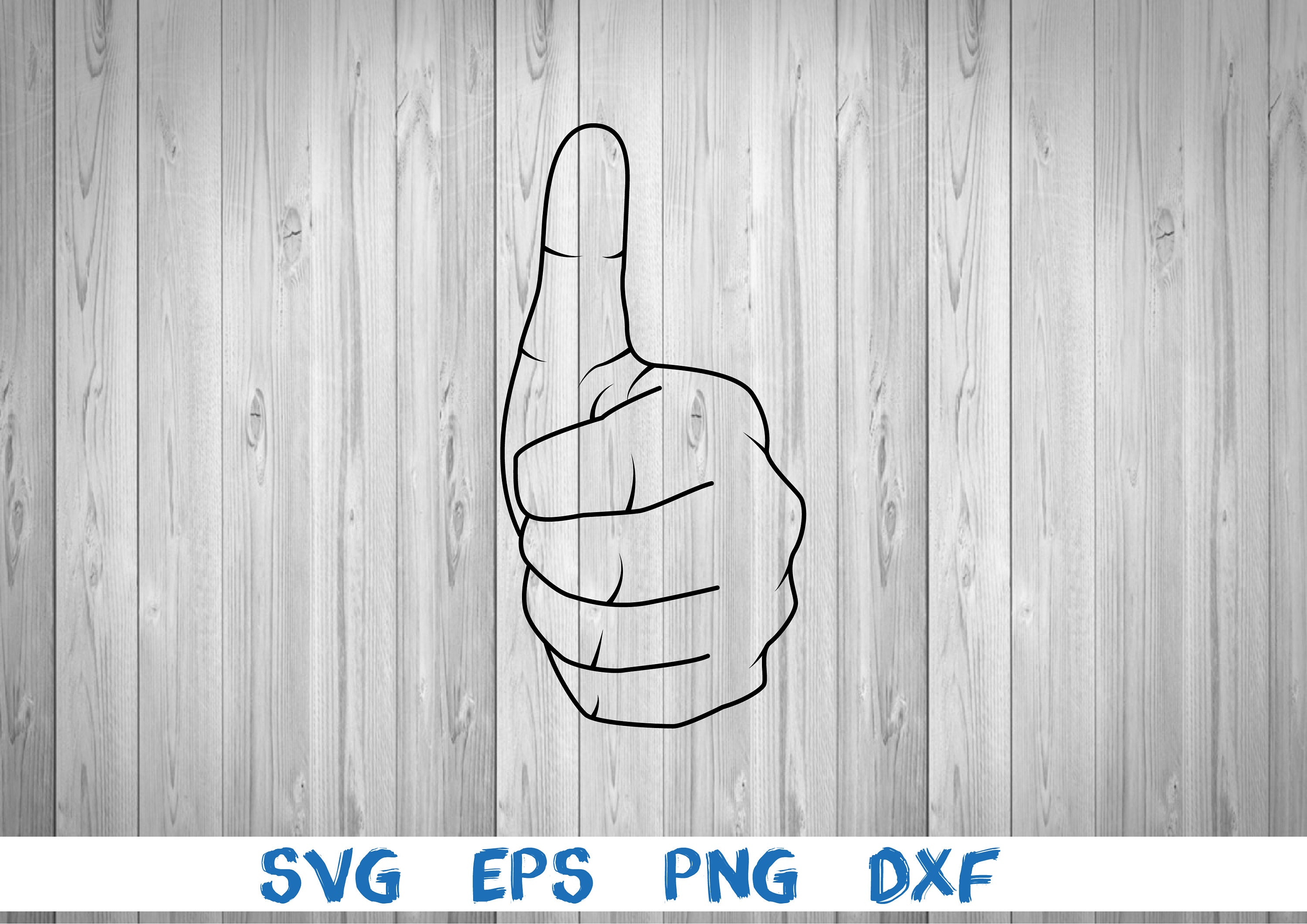 Hand Showing Thumbs Up, Silhouette, Picture, Svg, Png, Eps, Dxf