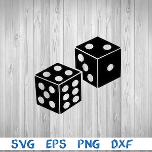 Casino dices, picture, svg, png, eps, dxf, digital download file