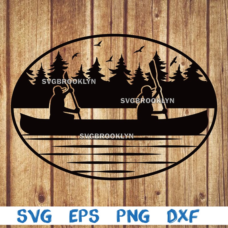 Dxf File Canoe - Etsy Denmark