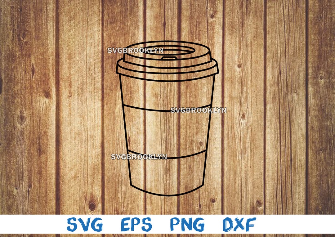 Paper Coffee Cup, Outline, Coffee Cup, Paper Cup, Svg, Png, Eps, Dxf ...