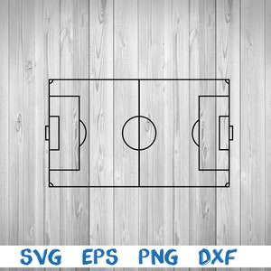 Boisko piłkarskie, zarys, piłka nożna, svg, png, eps, dxf, plik cyfrowy