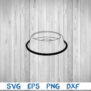 Dog bowl, cat bowl, outline, picture, svg, png, eps, dxf, digital download file