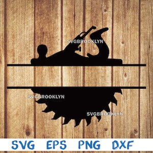 May include: Black silhouette of a woodworking tool, a hand plane, and a saw blade. The image is a split monogram design with space for a name in the center.