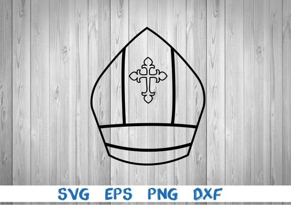 Bishop Mitre Bishop Miter Silhouette Picture Svg Png - Etsy