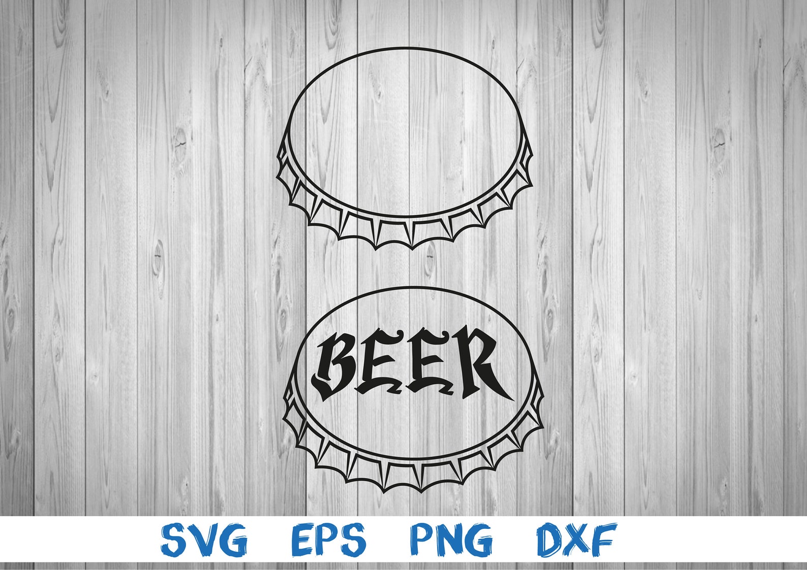 Bottle cap beer bottle cap svg png eps dxf digital Etsy