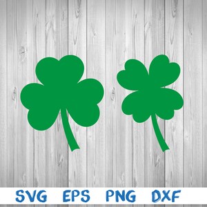 Clover, shamrock, silhouette, picture, svg, png, eps, dxf, digital download file