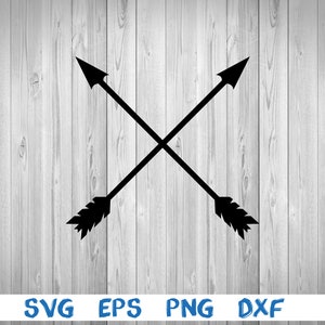 Crossed arrow, arrow, crossing arrow, silhouette, picture, svg, png, eps, dxf, digital download file