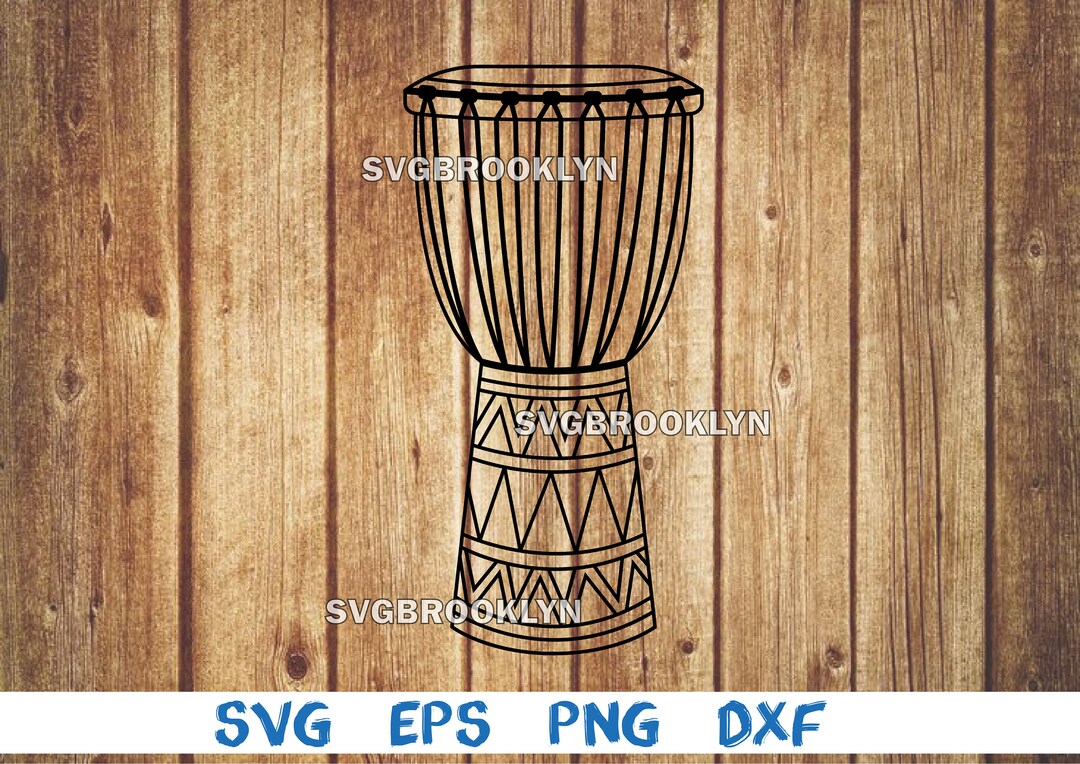 Djembe, Outline, African Drum, Jembe, Picture, Svg, Png, Eps, Dxf