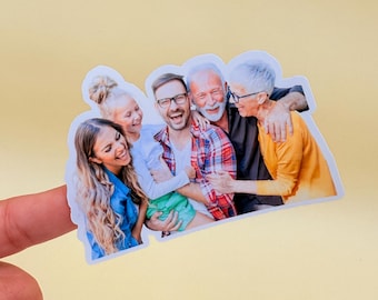 Custom Photo Stickers, Waterproof Vinyl Birthday Party Favors