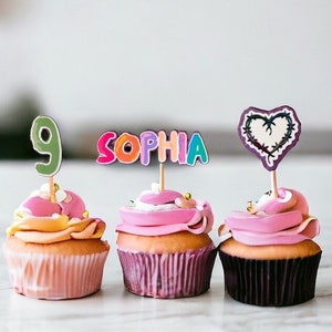Karol G Birthday Cupcake Toppers: Mañana Será Bonito Theme