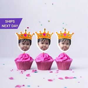 Custom Face Cupcake Toppers: Birthday Party Decorations
