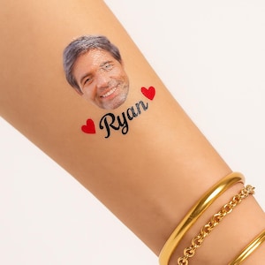 Custom Face Temporary Tattoos – Bachelorette Party Favors, Personalized Tattoo