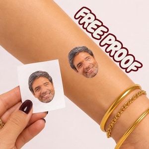 Tatuaggi temporanei personalizzati per il viso, perfetti per addii al nubilato.