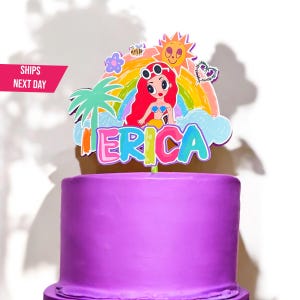 Custom Karol G Cake Topper: Handmade Birthday Party Decoration
