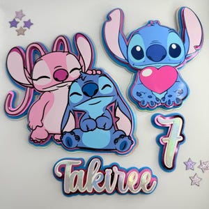 Handmade Stitch Cake Topper: Hawaiian Birthday Party Decor
