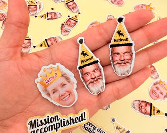 Happy Retirement Party Face Confetti | Table Scatter Decor