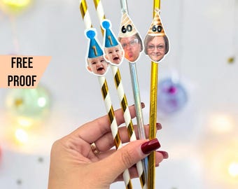 Custom Face Confetti - Personalized Face Birthday confetti - Photo confetti for Birthday Decor