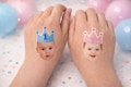 Custom First Birthday Temporary Tattoos -  1st Birthday Party Favors