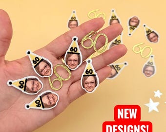 Personalized Face Confetti – Custom Birthday Party Decor