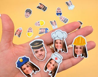 Confeti facial personalizado: decoración personalizada para fiestas de cumpleaños