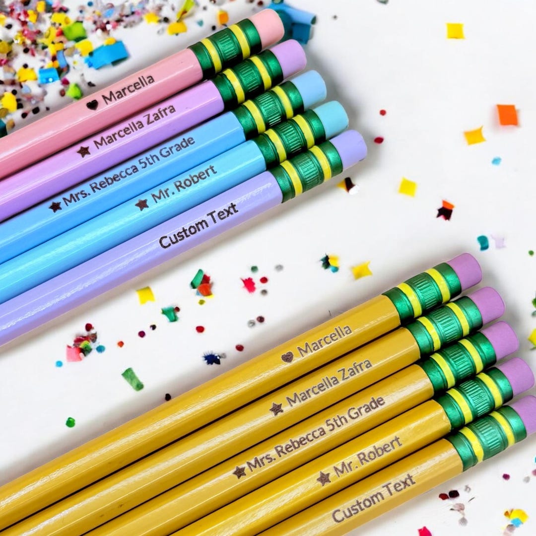 Personalized Engraved Ticonderoga Pencils: Back to School Gift - Etsy