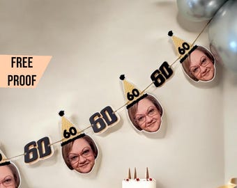 Custom Face Banner Birthday, Custom Big Head Banner , Face Banner Photo, Custom Head Birthday