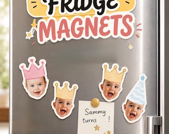 Personalized Fridge Magnet for 1st Birthday Party Favors