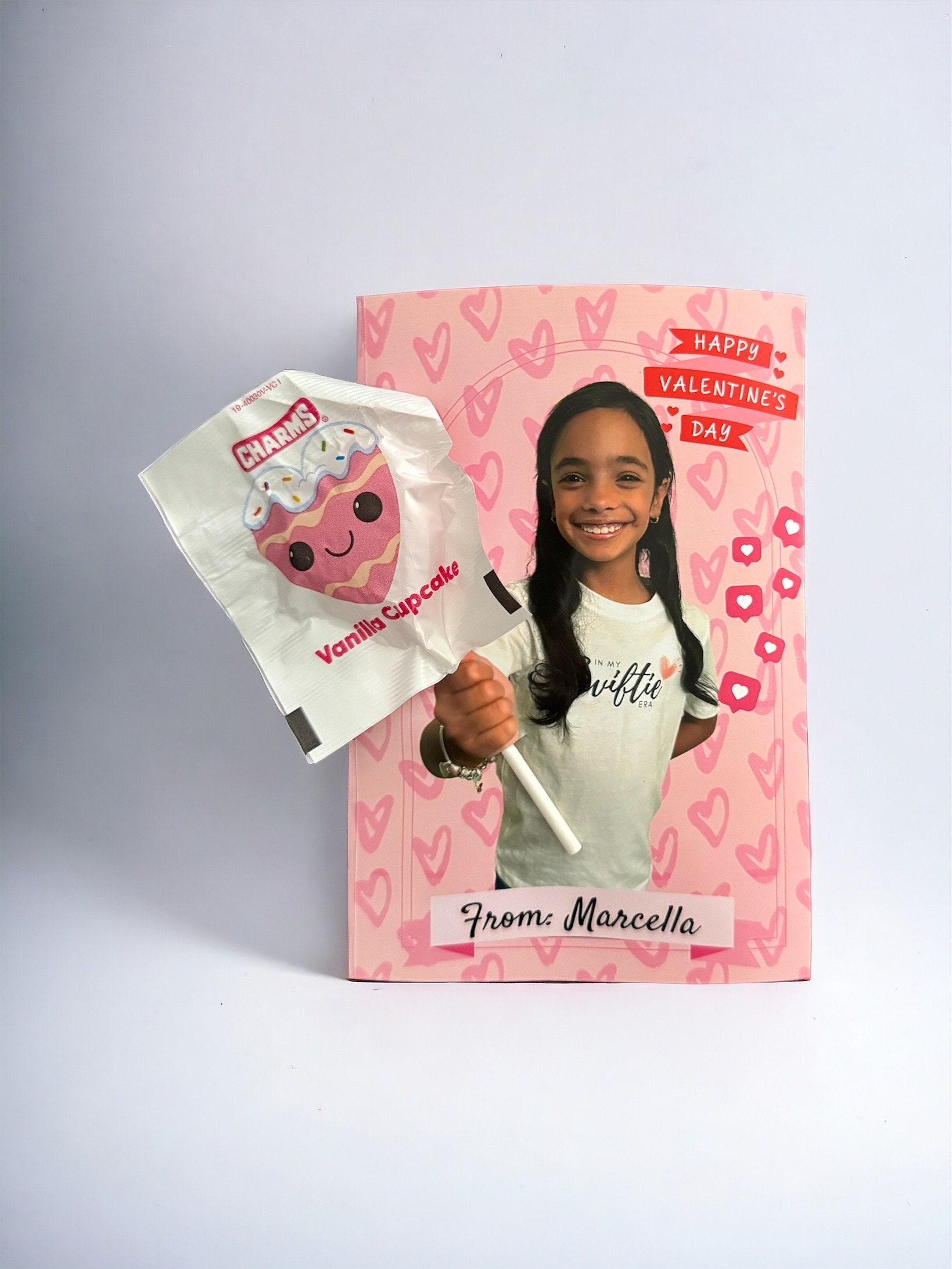 Printable Lollipop Valentines Card Classroom Photo Valentines Cards For Kids Fast Digital