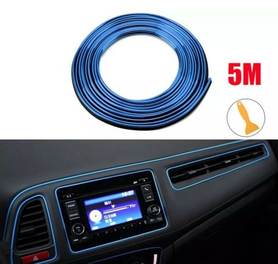 5m Auto Innenverkleidung Streifen Türrand Panel Spalt Molding Linie  Dekorativ blau - .de