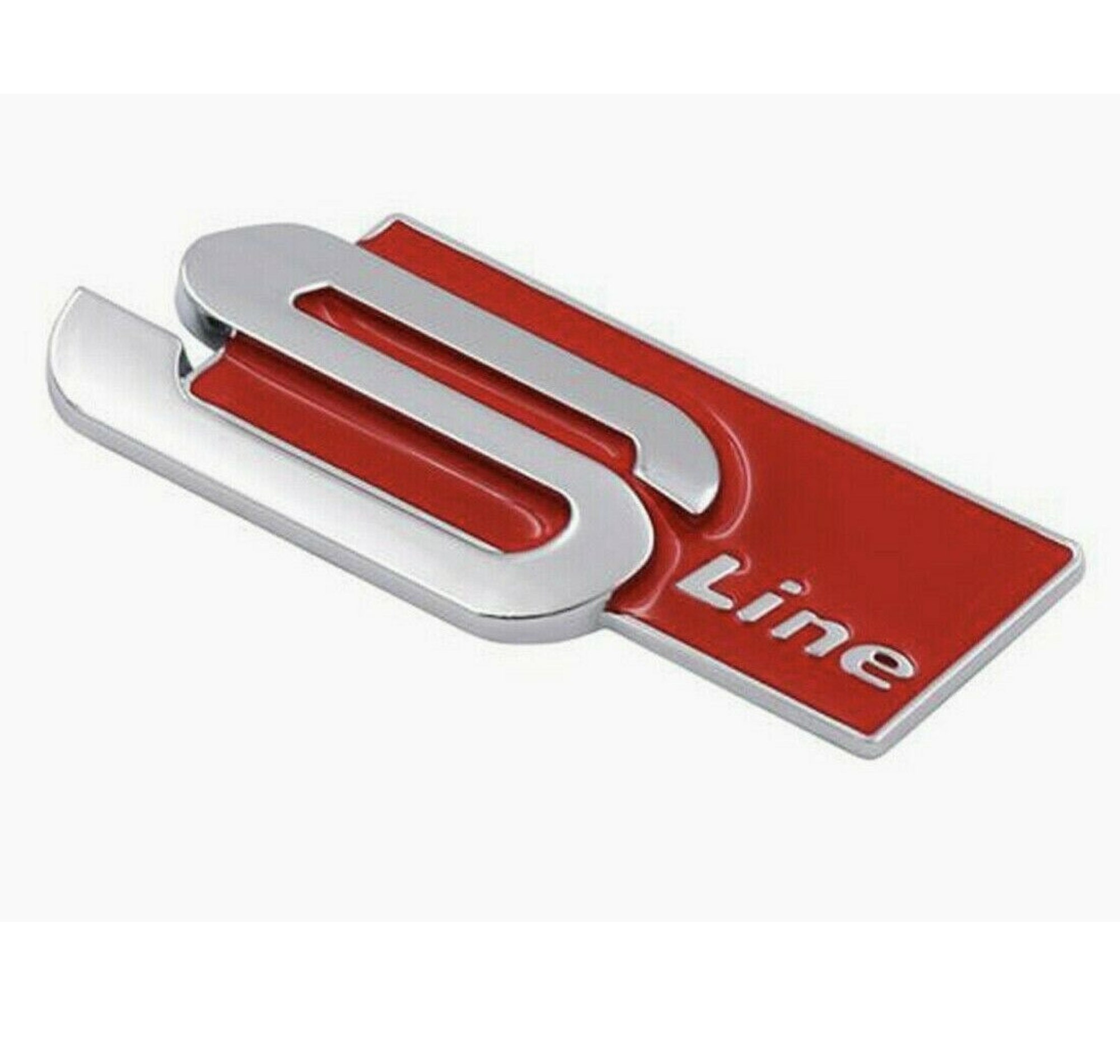 3D Car Emblem Badge Sticker Decal Metal Chrome Sline For For Audi Car Sticker