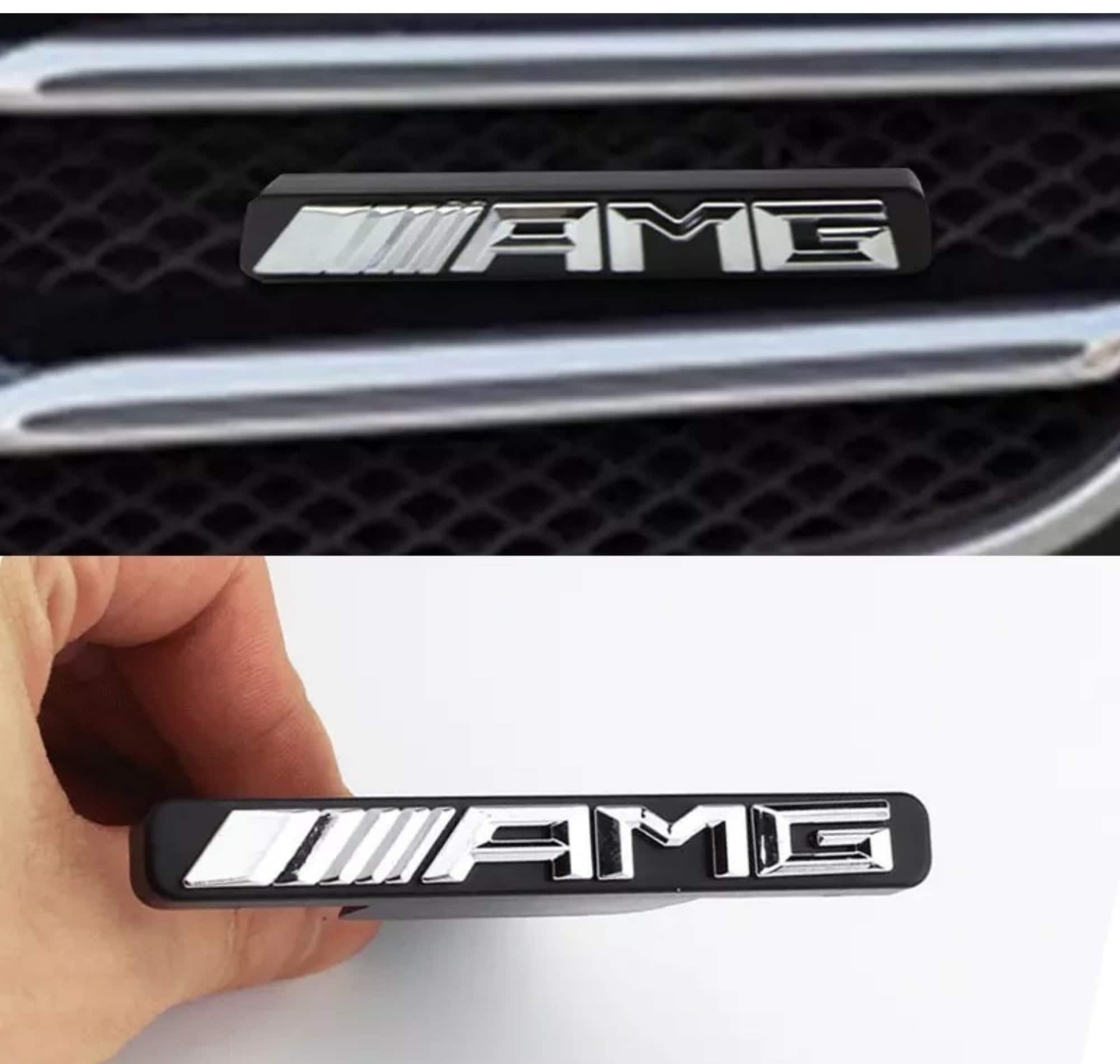 A M G Emblems 3D Raised Car Lettering Compatible for AMG Mercedes