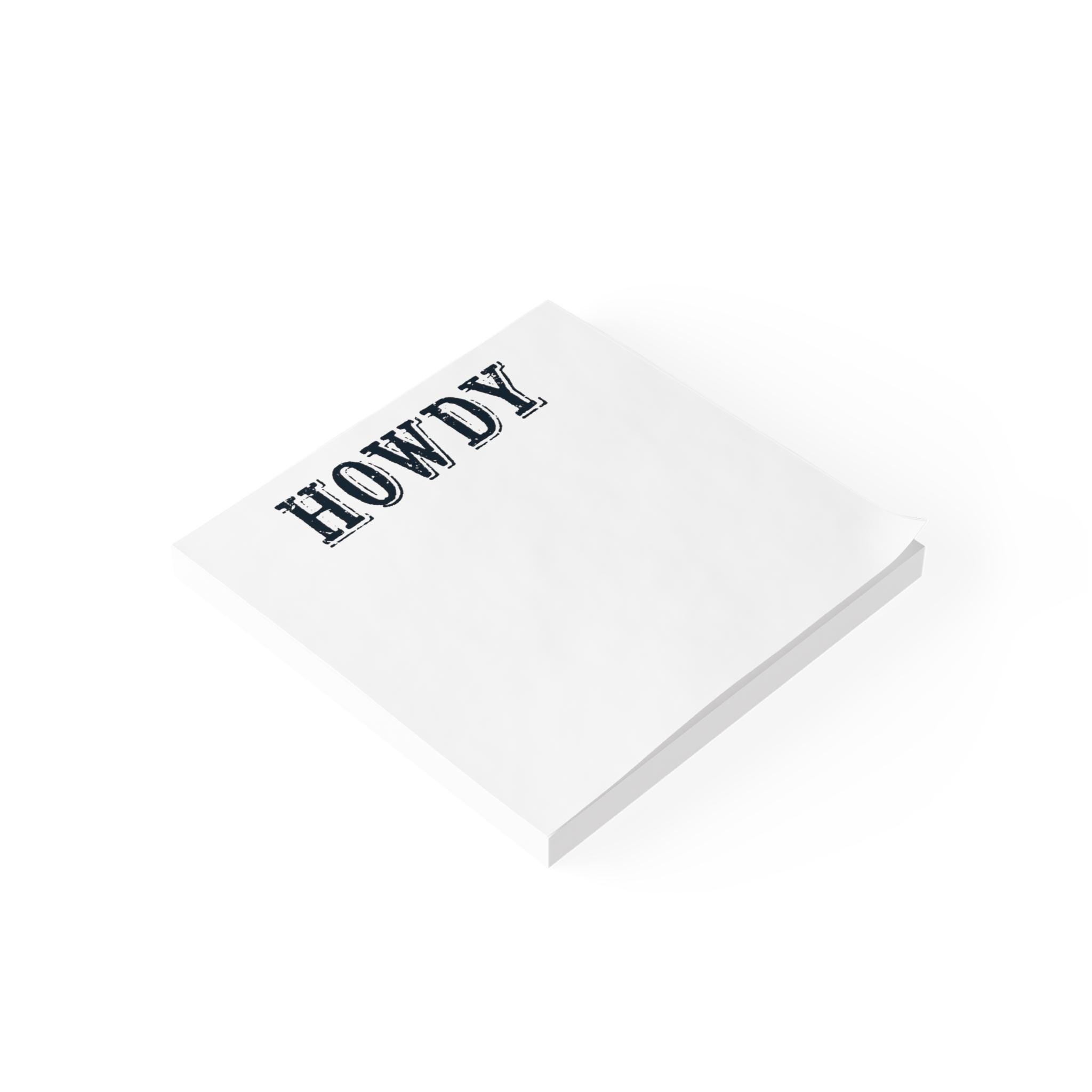 Howdy Note Bad Western Howdy Post-it® Note Pads - Etsy