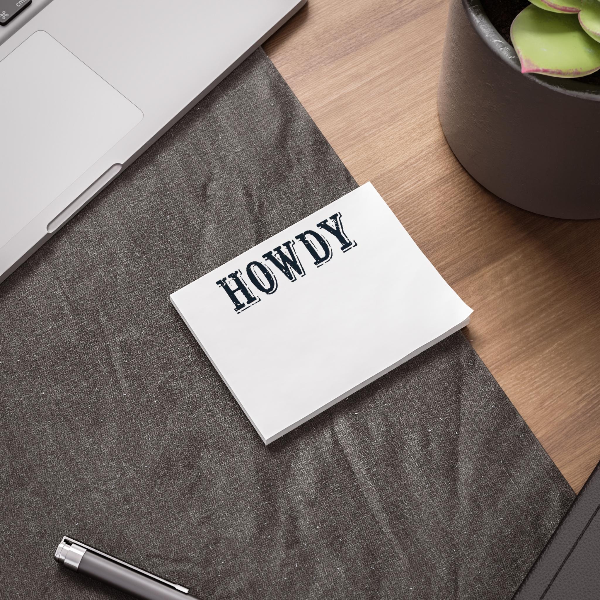 Howdy Note Bad Western Howdy Post-it® Note Pads - Etsy