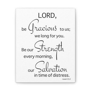 Inspirational Canvas Print - Faith Decor, Bible Verse Wall Art, Christian Home Decor, Religious Gift, Uplifting Artwork