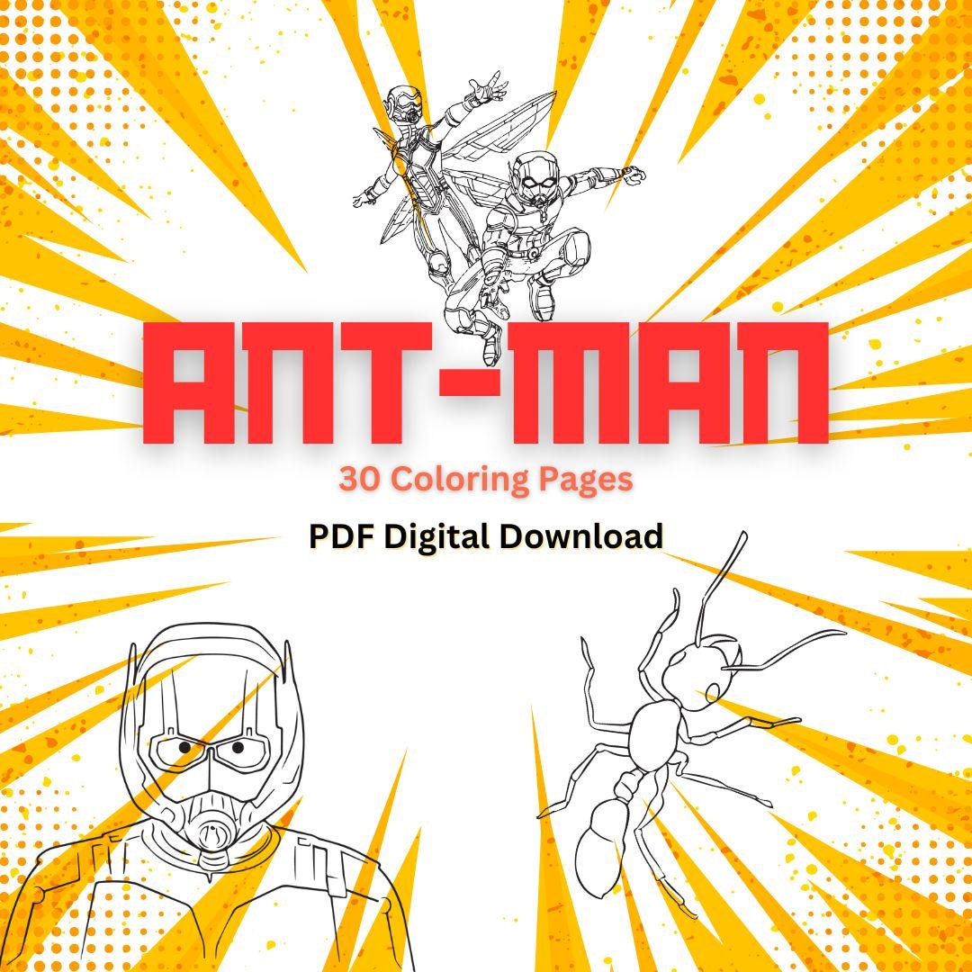 30 Ant Man Coloring Pages - Printable Coloring Sheets for Kids & Adults ...