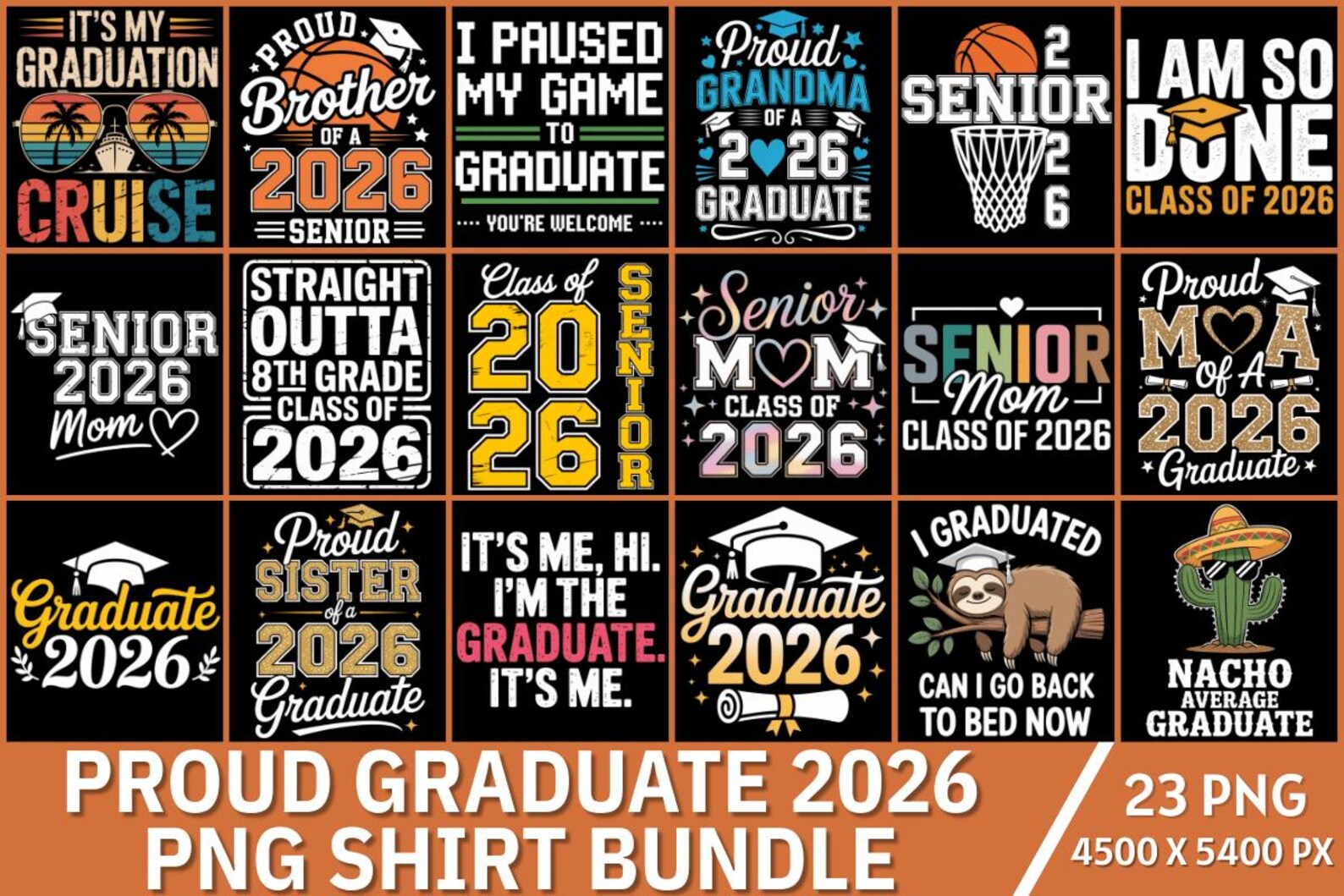 Class of 2026 SVG Bundle | 150+ Designs | Graduation Svgs, Senior 2026 ...