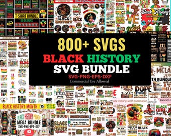 Black History Month Sublimation Bundle | 500+ PNG T-Shirt Designs | Black Excellence, Afro Woman, Empowerment | 300 DPI Digital Download