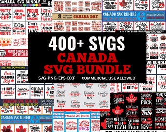 Pacchetto completo di file SVG per la Festa del Canada / Oltre 500 design / Foglia d'acero, Festa del Canada, Citazioni "Eh", Orgoglio canadese