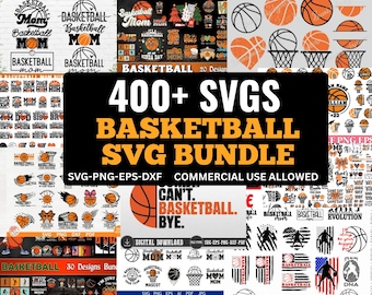 Basketball SVG Mega Bundle | Basketball Player Silhouettes, Team Quotes, Coach & Mom Designs