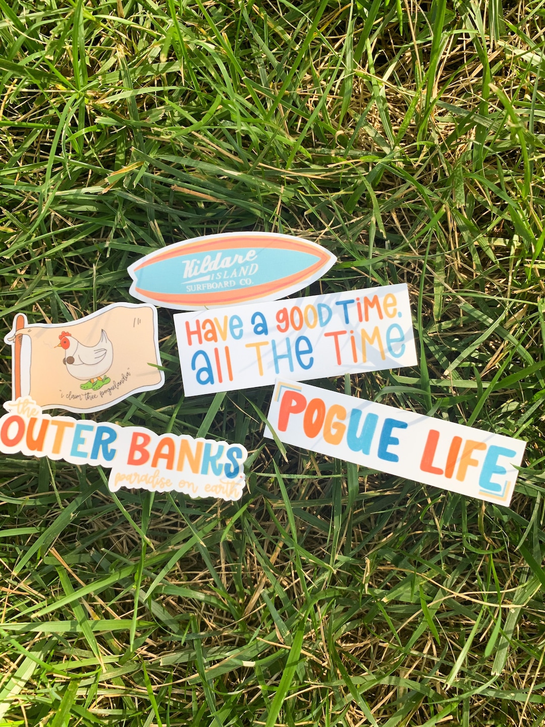 Pogue Life Sticker Pack/outer Banks Sticker/weatherproof/vinyl 