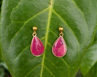 Pendientes Sibel - Colección Cerise Marble - Ligeros y elegantes