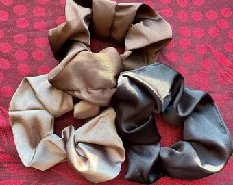 Satin Elastic Scrunchies